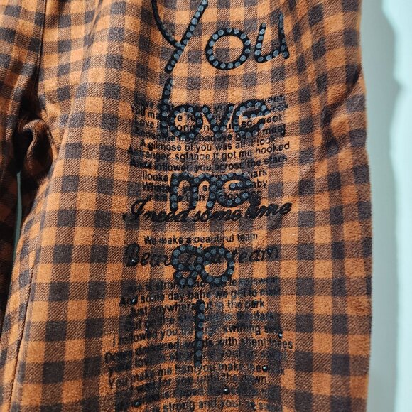 Good Fashion Women Pants Plaid, Brown - Picture 2 of 4